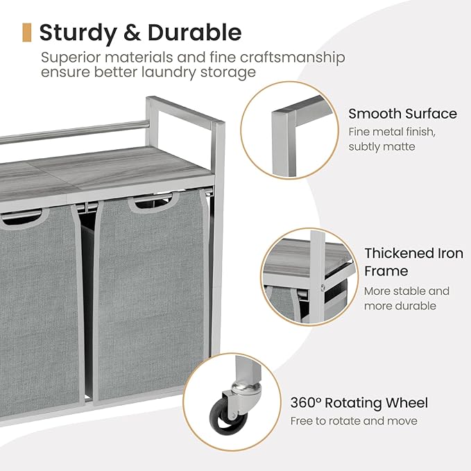 Laundry Hamper, Laundry Basket, Laundry Sorter - Image 4