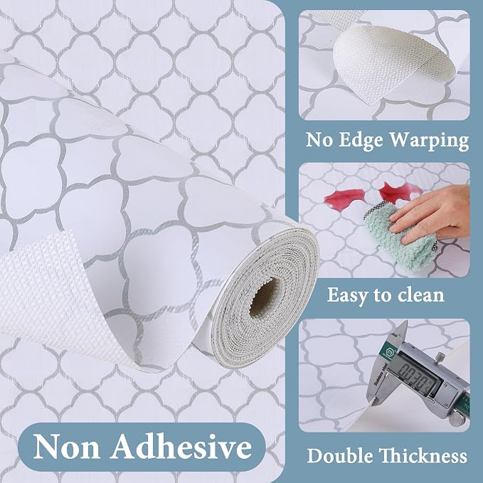 Shelf Liners for Kitchen Cabinets 23.6in x 30FT Non Adhesive Drawer Liner - Image 7