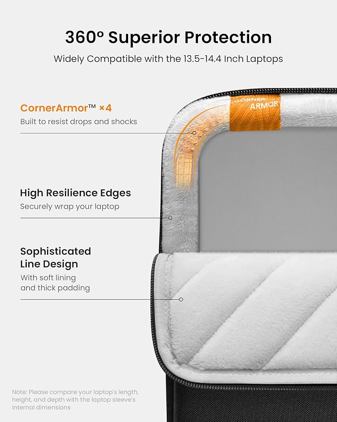 tomtoc 360 Protective Laptop Case Sleeve - Image 4