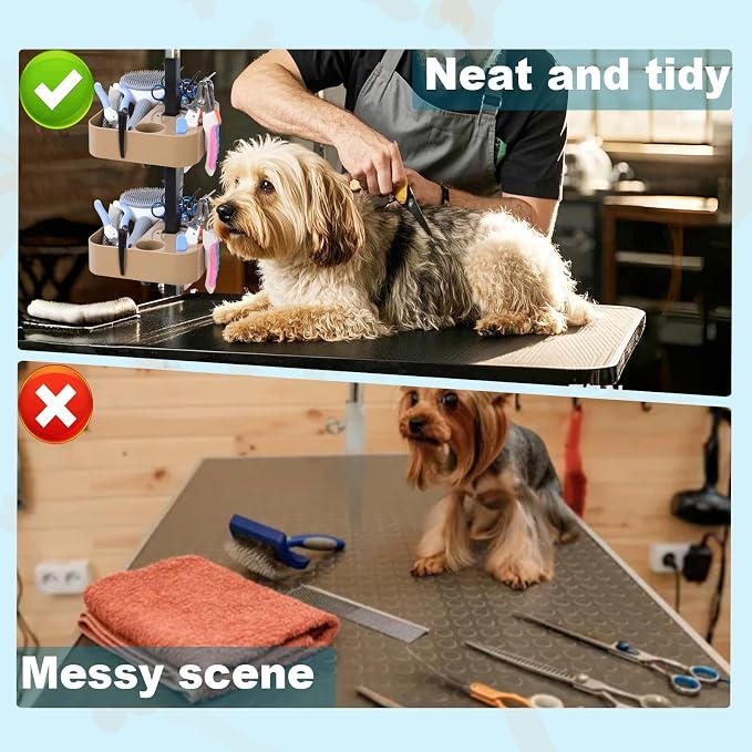 Adjustable Pet Grooming Storage Rack - Image 4