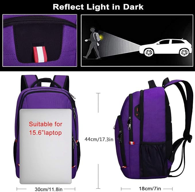 Della Gao Travel Laptop Backpack, Small Backpack - Image 5