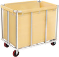 Commercial Laundry Cart with Wheels, 11.35 Bushels Large Roller with Removable by frides