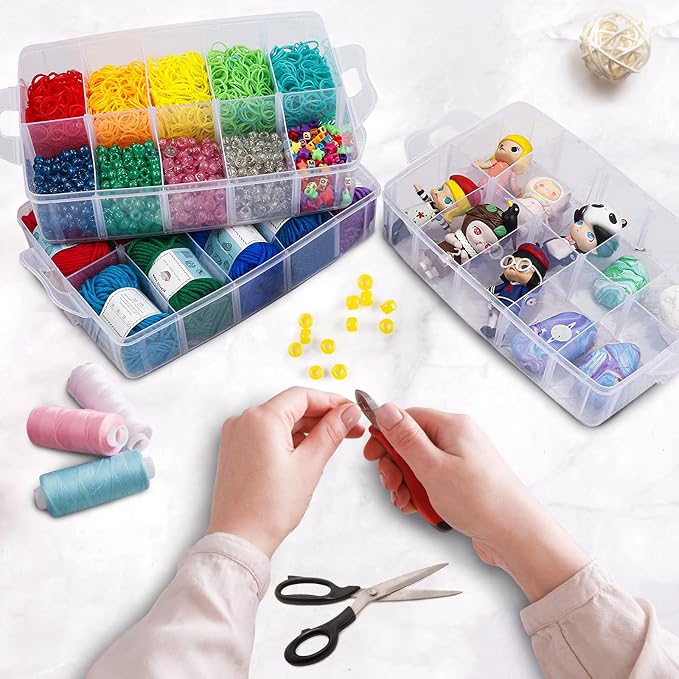 Guyuyii 3-Tier Stackable Bead Organizer - Image 6