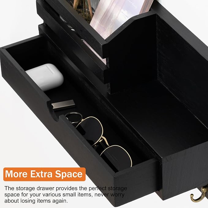 Key and Mail Holder for Wall, Mail Organizer Wall Mount - Image 4