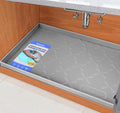 SIKADEER 28" x 19" Under Sink Mat Waterproof, Silicone Mat Kitchen Drawer Shelf by SIKADEER