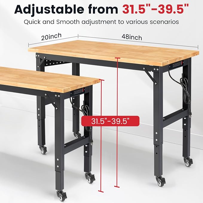 Workbench for Garage 48 Inch Work Bench - Image 7