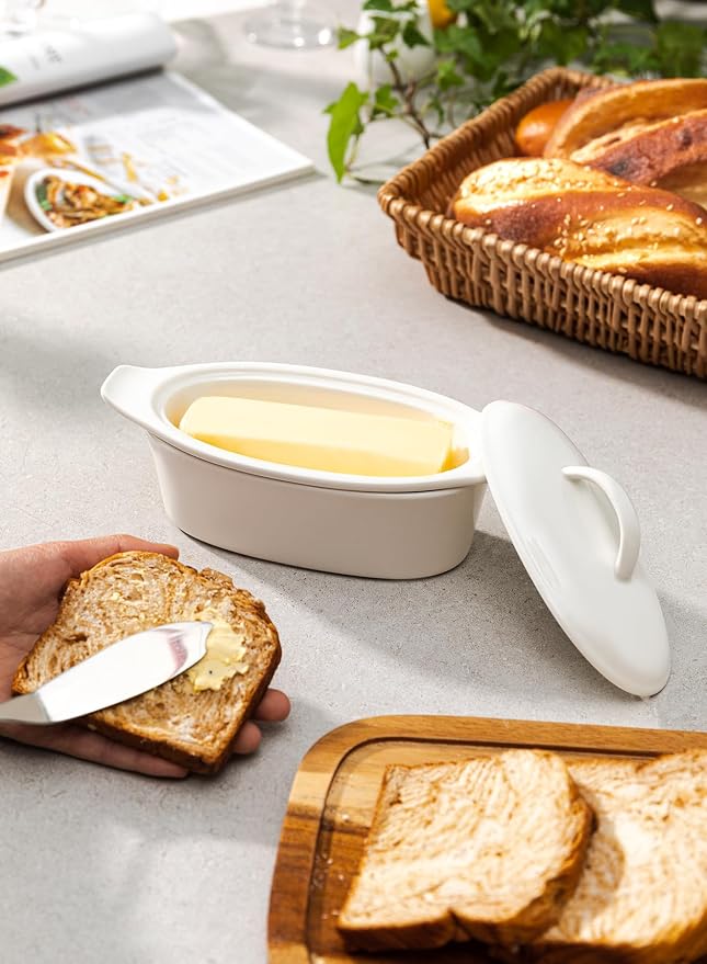 Butter Dish with Lid for Countertop - Image 2