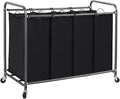 STORAGE MANIAC Laundry Sorter 4 Section, 47.8 Gal Laundry Hamper by STORAGEMANIAC