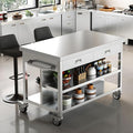 Stainless Steel Kitchen Island by ZZV
