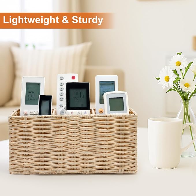 TV Remote Control Holder for Table Bedside Remote Caddy Storage Organizer Couch - Image 2