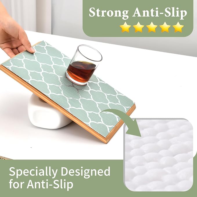 Shelf Liners for Kitchen Cabinets Non Adhesive Drawer Liner 17.5in x 20FT Light - Image 2