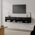 Floating Nightstand Set of 4, Wall Mounted Bedside Table by EYYTHUNG