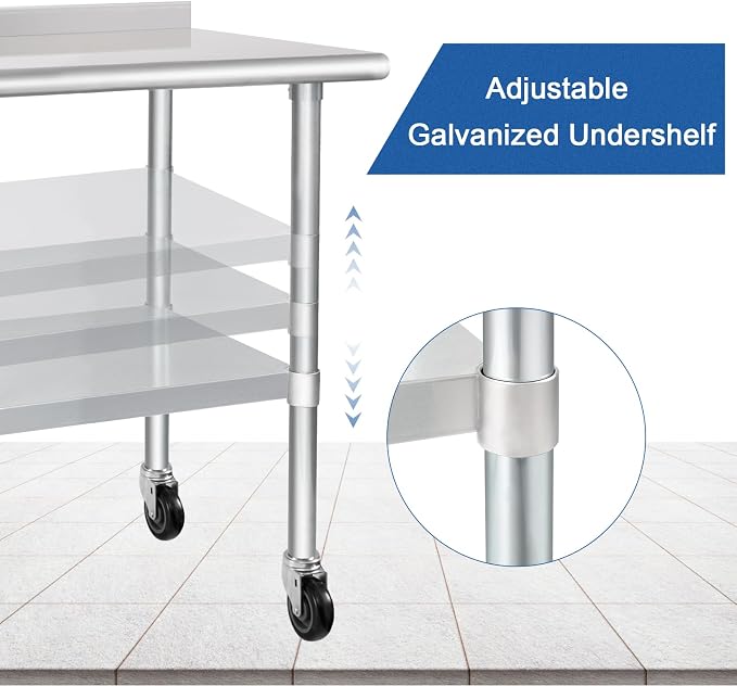 HARDURA Stainless Steel Table 30 x 48 Inches - Image 4