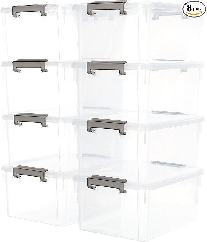 Citylife 17 QT Plastic Storage Bins by Anywish