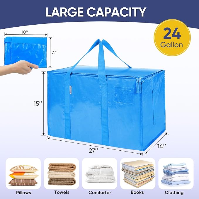 TICONN 4 Pack Extra Large Moving Bags - Image 5