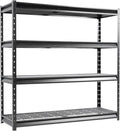 The Atlas 72" W Heavy Duty Garage Shelving Load 8000 Lbs, 4 Tier Metal Storage by Shuntong