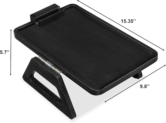 Acacia Wood Arm Table, Couch Arm Tray - Image 3