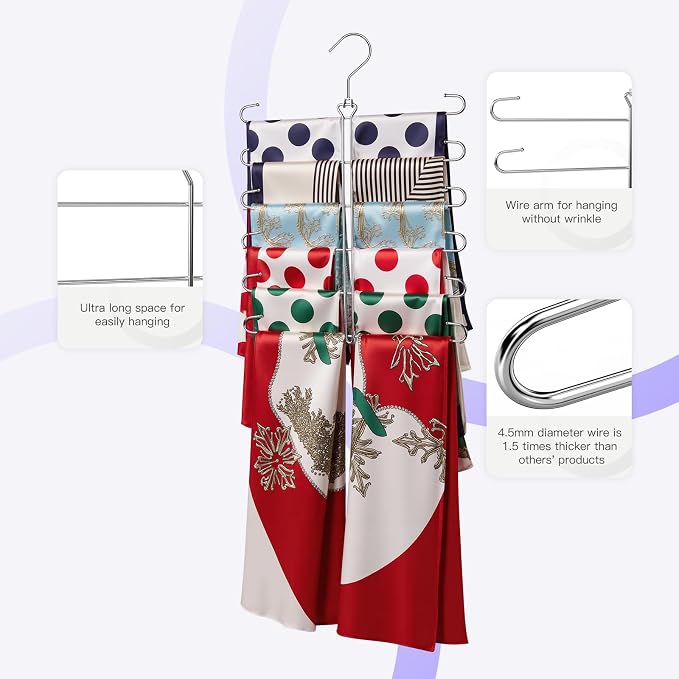 Scarf Hanger 2 Pack Scarf Hangers - Image 3