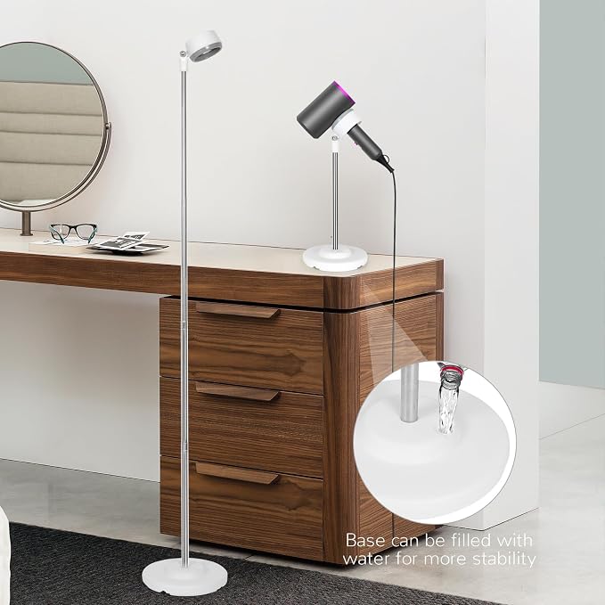 INNOLIFE Hair Dryer Stand, Adjustable Height Handsfree Hair Dryer Holder - Image 6