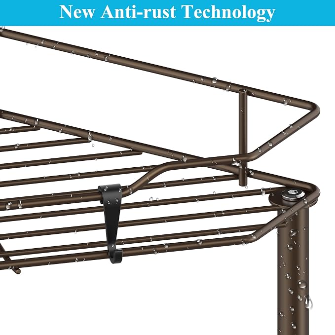 5 Tier Floor Standing Corner Shower Caddy Organizer Shelf - Image 5