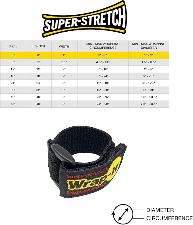 Super-Stretch Wrap-It Storage Straps, Hose Strap, Cable Straps, Tool Strap - Image 9