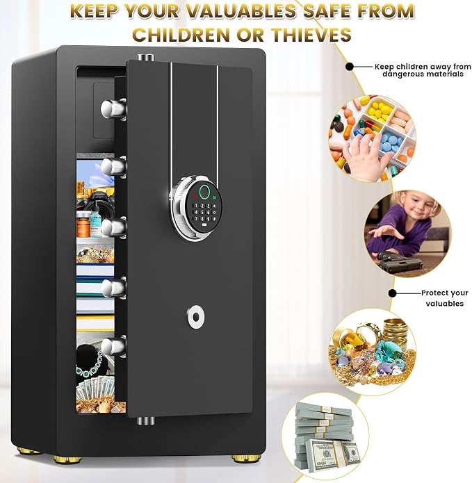 8.1 Cuft Heavy Duty Biometric Safe Box - Image 8
