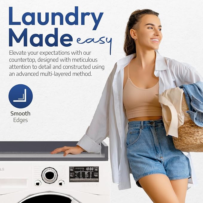 OfficeSimpli Washer Dryer Countertop, Made in USA, Non-Slip Pads, Easy Clean - Image 6
