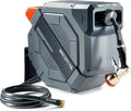 Retractable Garden Hose Reel 1/2 in x 175 ft Professional Metal Bracket & by Unknown