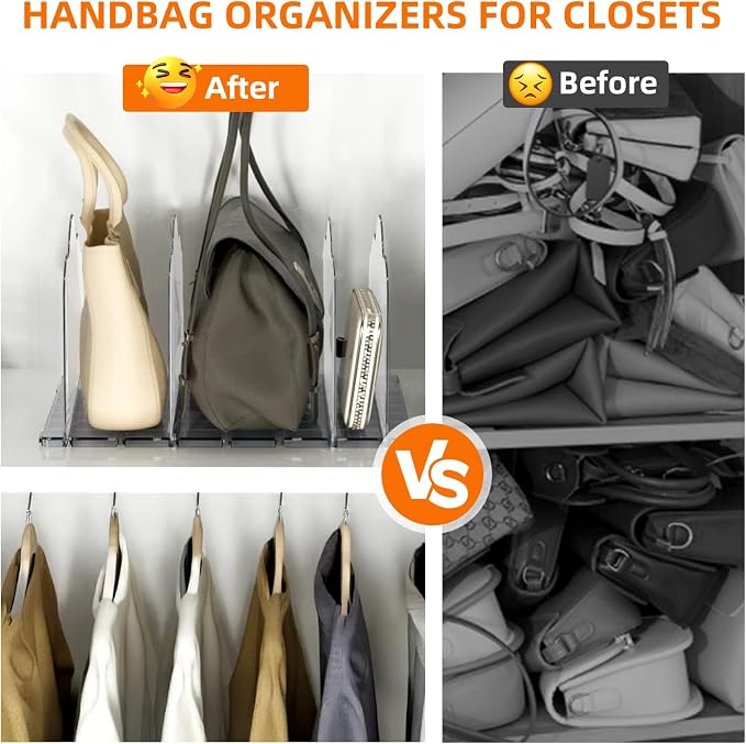 2 Pack Acrylic Handbag Organizer - Image 5