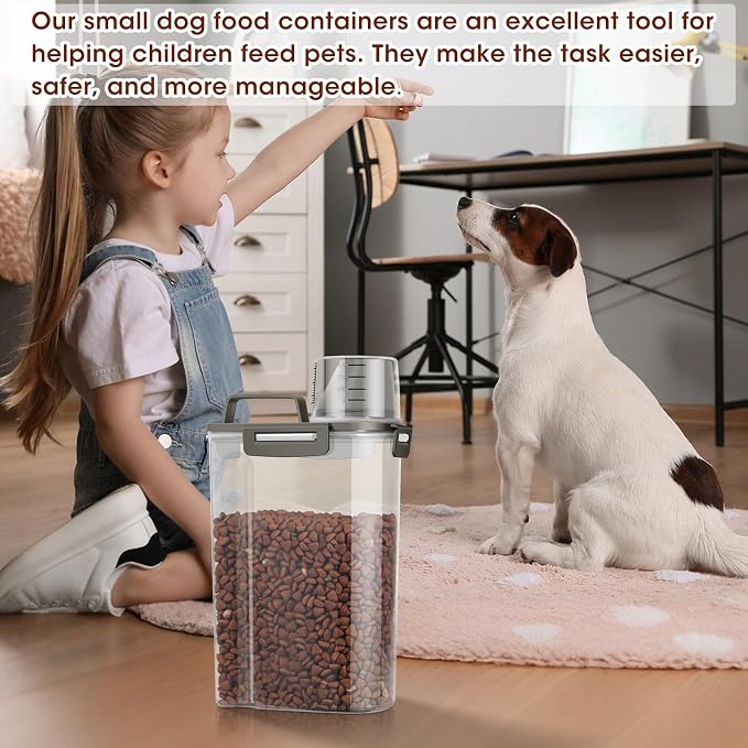TBMax Small Dog Cat Food Storage Containers 2 Pack, Travel-Friendly Pet Food - Image 4