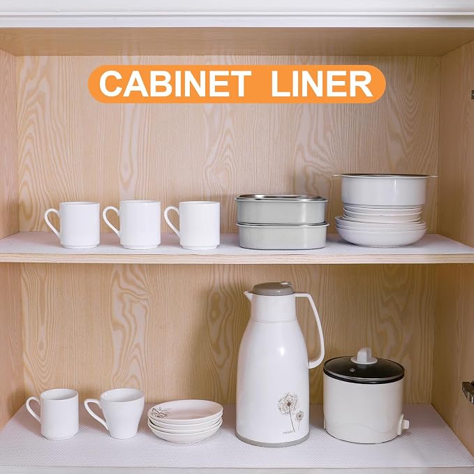 FLPMIX Shelf Liner for Kitchen Cabinets 11 inch Wide - Image 2