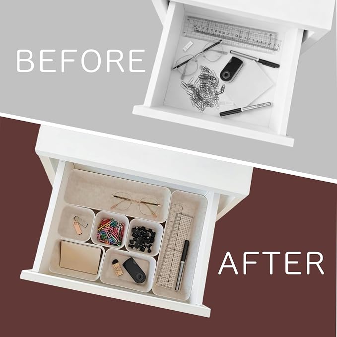 8-Piece Felt Drawer Organizer Set in 4-Sizes, Made from Eco-Friendly Material - Image 5
