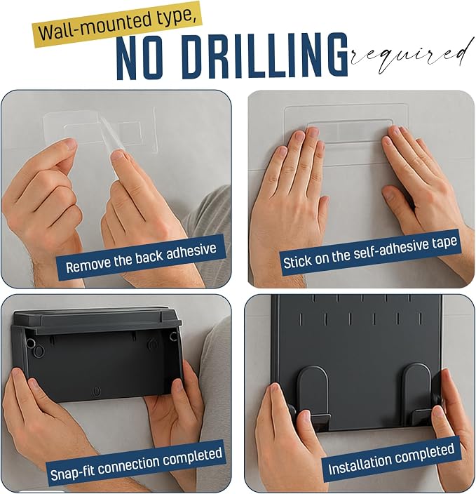 Wall Mounted Knife & Cutting Board Holder – Self-Adhesive Pot Lid and Utensil - Image 6