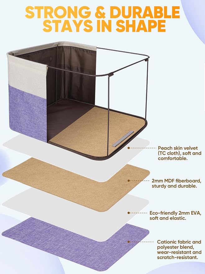 BALEINE 2 Pack Fabric Storage Bins - Image 3