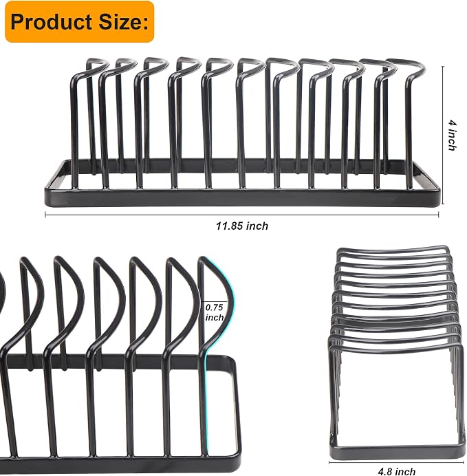 Hat Organizer - Space Saving Hat Stand Holds 10 Caps - Premium Metal Rack - Image 3
