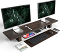 "WEGASTU Solid Wood Rustic Desk Monitor Stand by WEGASTU