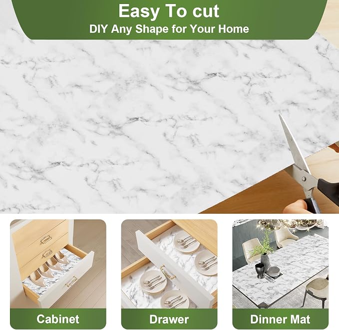 Moriah Shelf Liner for Kitchen Cabinet Non-Adhesive, Thickened Drawer Liner No - Image 6