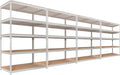 HOMEDANT 5 Tier Storage Shelves Adjustable Laminated Boltless Garage Metal by TheBestOrganizingSolution