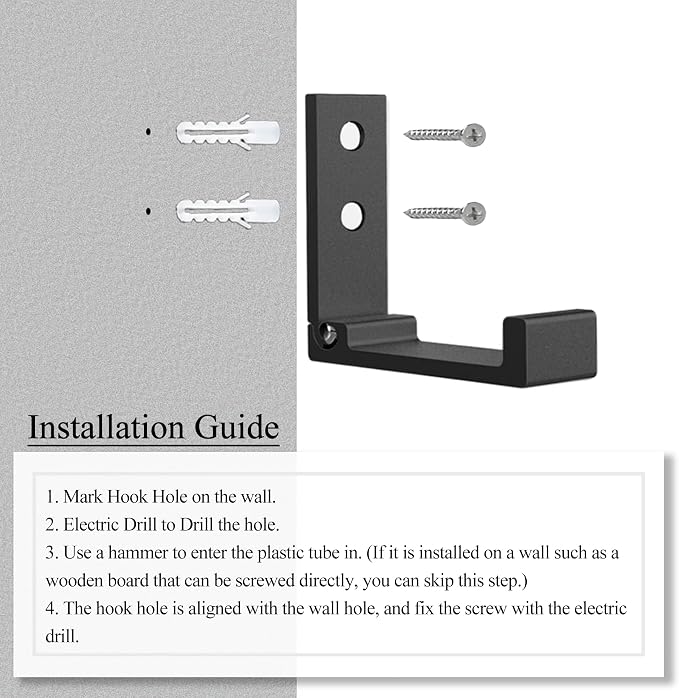 OHIYO Folding Wall Hook 2PCS Folding Coat Hooks - Image 5