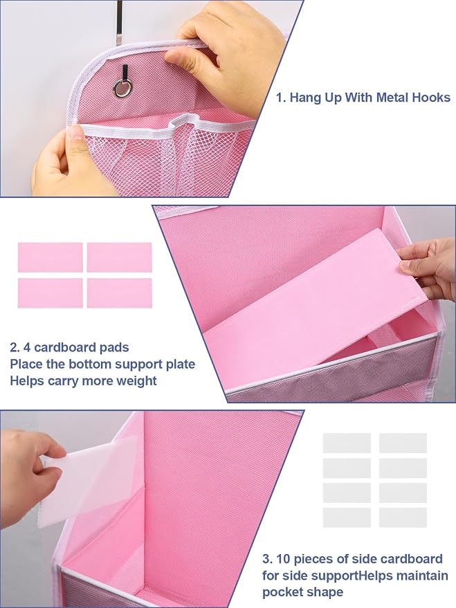 2 Pack Over The Door Organizer, Hanging Storage Organization - Image 5