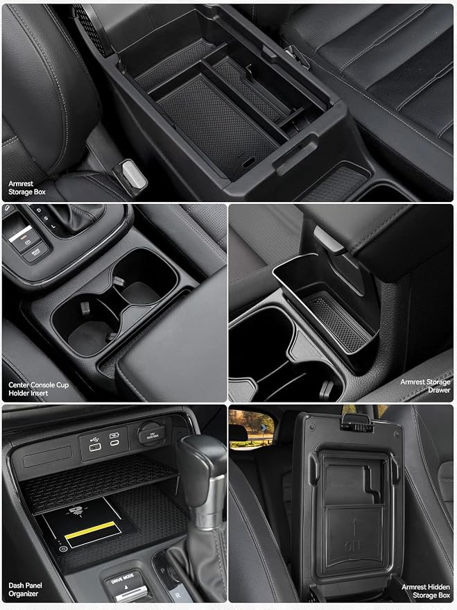 5PCS Center Console Organizer Tray - Image 6