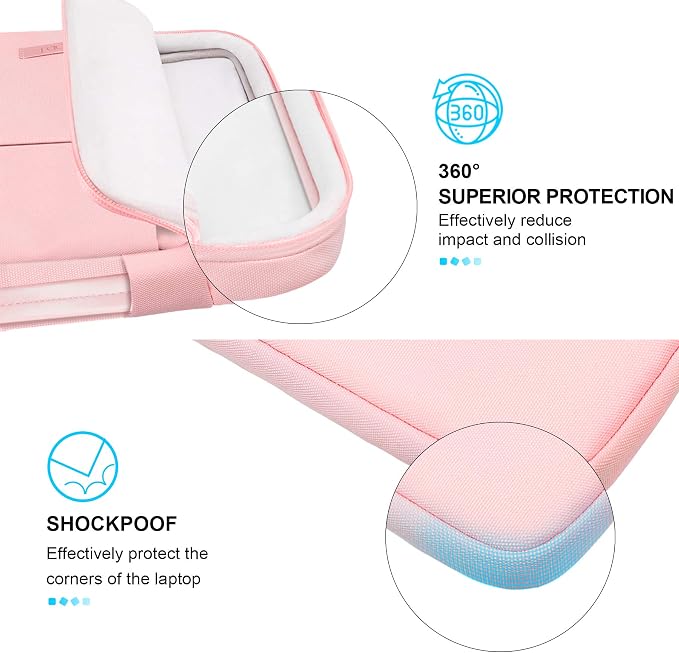Lacdo 360° Protective Laptop Sleeve Case - Image 3