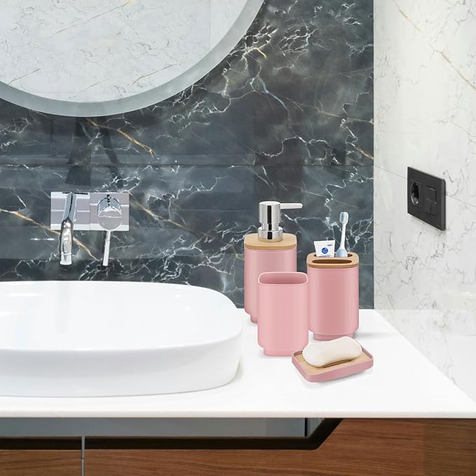 IMAVO Bathroom Accessories Set, 11 Pieces Bathroom Accessory Set, Trash Can - Image 6