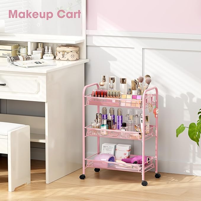 TOOLF 3 Tier Rolling Utility Cart - Image 2