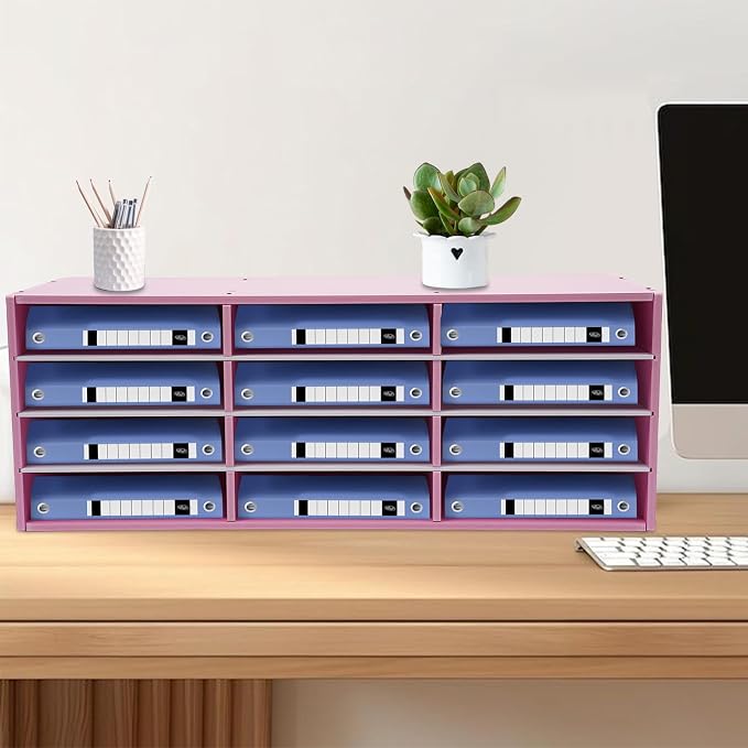 Mail Sorter Organizer, 12 Compartments Mailbox - Image 2
