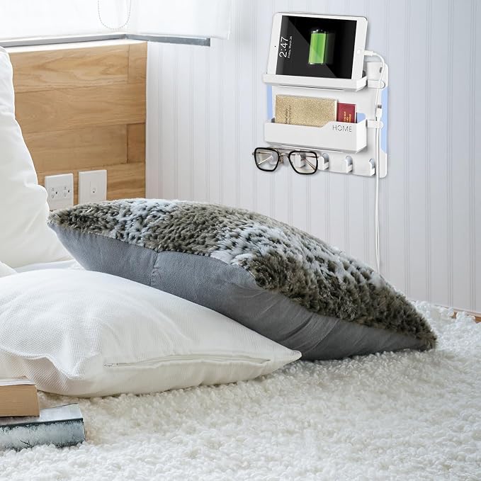 Bedside Wall Mount Shelf, Adhesive Organizer - Image 5
