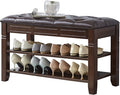 LEILISI Shoe Bench, Storage Rack Organizer by LEILISI