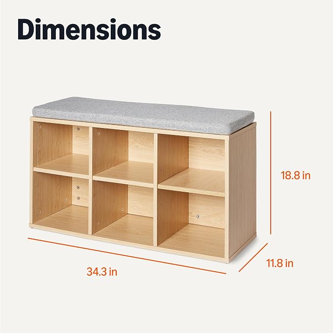 Amazon Basics Shoe Storage Bench - Image 2