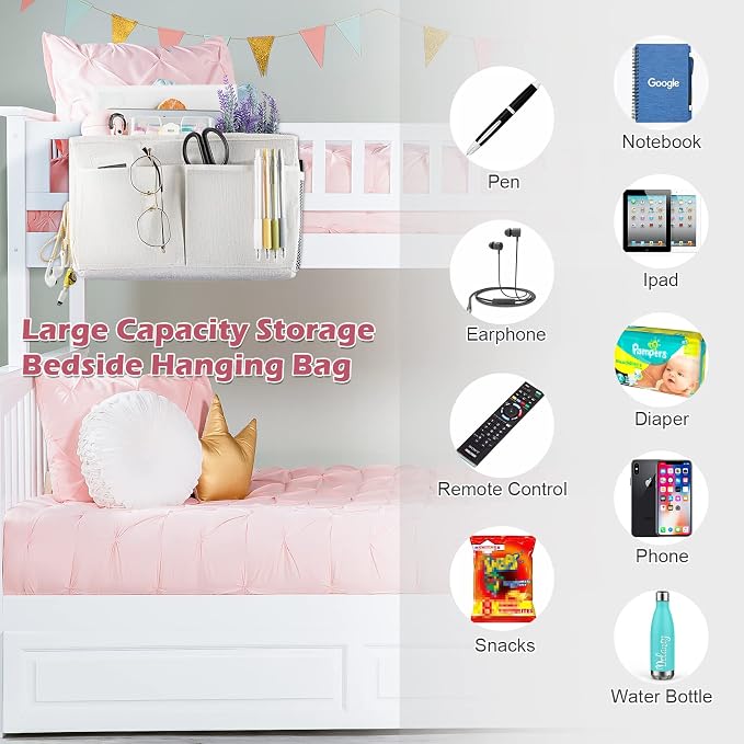 Bedside Caddy Hanging Storage - Image 6