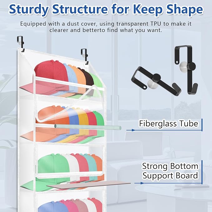 7-layer large capacity Hat Organizer, Hat Rack - Image 5